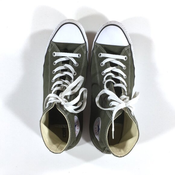 Converse CTAS High Top Sneakers Mens Size 11.5 Green Canvas 151175F - Picture 4 of 9